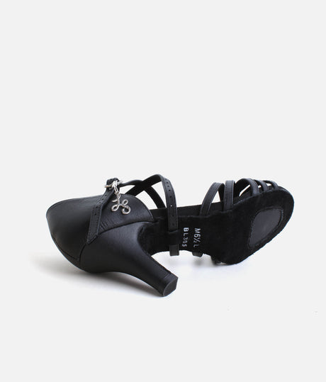 CHA CHA Latin Dance Sandals, 3” Heel Hybrid Sole - BL305