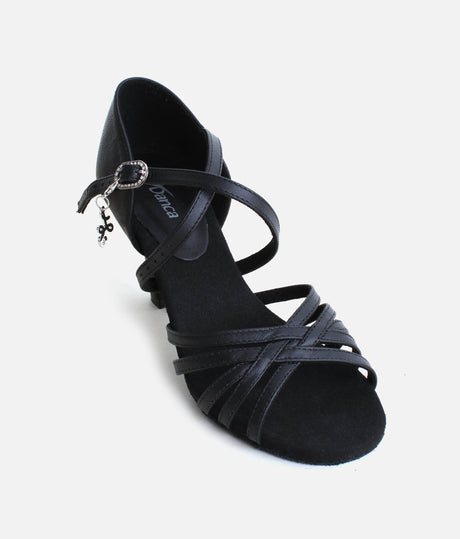 CHA CHA Latin Dance Sandals, 3” Heel Hybrid Sole - BL305