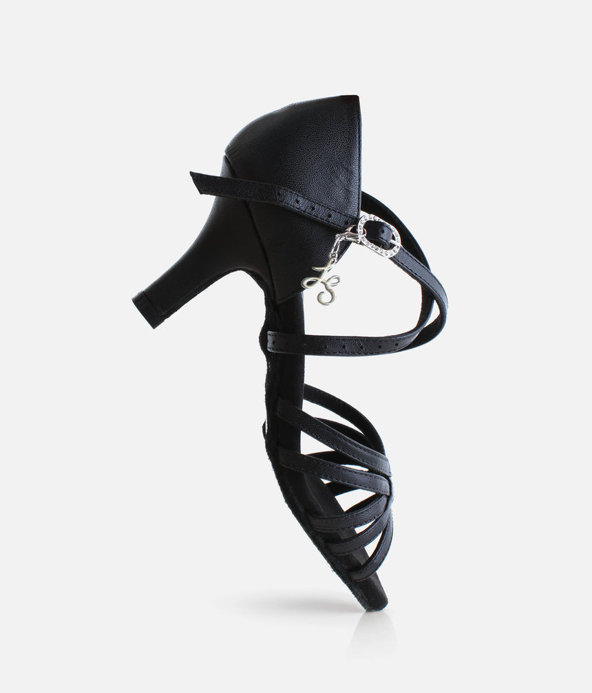 CHA CHA Latin Dance Sandals, 3” Heel Hybrid Sole - BL305