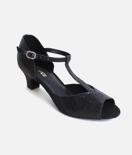 Open Toe Ballroom Shoe, T-Bar - BL33