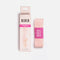 BLOCH A0529 Sheer Stretch Ribbon packaging beside folded sheer pink pointe shoe ribbon.