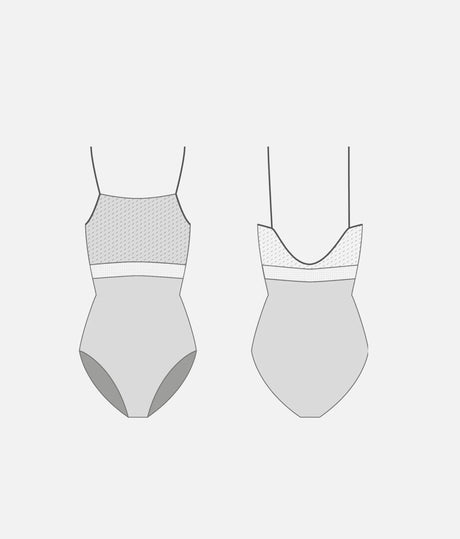 BRIGID DI Atlantic • Camisole Ballet Leotard with Sheer Waist Detail