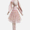 Bronte Ballerina Bunny, Pale Pink Soft Doll