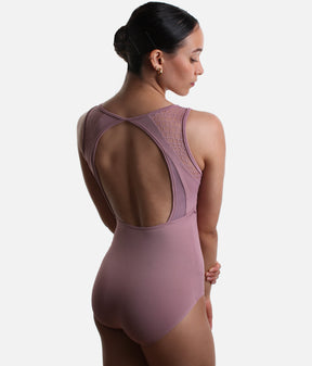 SIENA Dance Leotard, Open Back Ballet Leotard with Mesh Detail - BY69