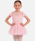Girls Nora Floral Cap Sleeve Tutu Dress • Candy Pink - CL20012
