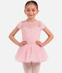 Girls Nora Floral Cap Sleeve Tutu Dress • Candy Pink - CL20012