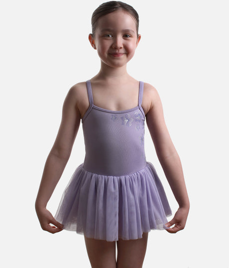 Girls Anastasia Camisole Tutu Dress, Elegant Floral Dancewear - CL70008