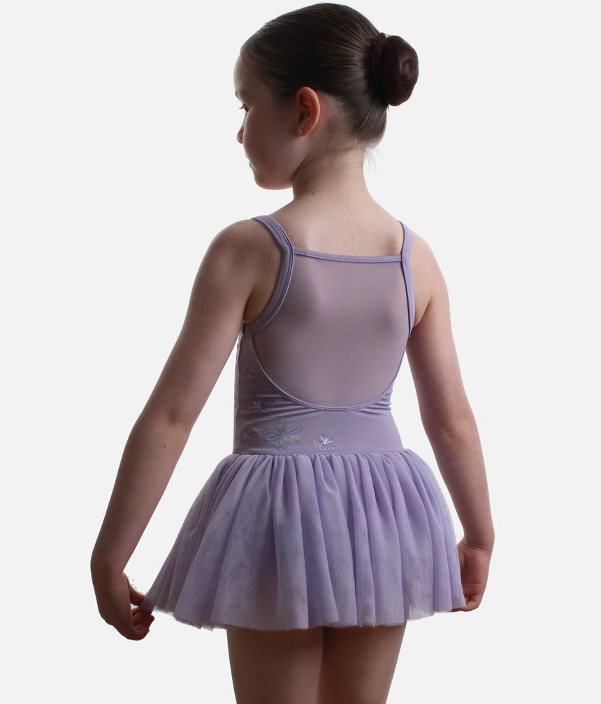 Girls Anastasia Camisole Tutu Dress, Elegant Floral Dancewear - CL70008