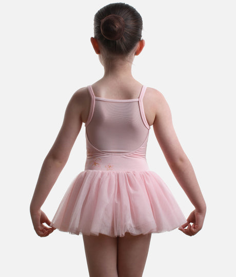 Girls Anastasia Camisole Tutu Dress, Elegant Floral Dancewear - CL70008