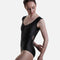 Sophisticated Cap Sleeve Leotard with Sheer Mesh Back - CM62