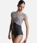 CONCORDIA CL Vesuvio • Cap Sleeves Ballet Leotard with Embroidered Tulle