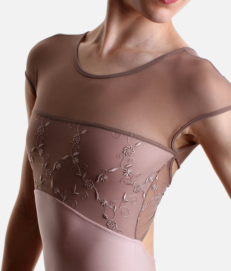CONCORDIA CL Rose • Italian Ballet Leotard with Signature Embroidery