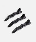 Black No-Slip Crocodile Clips • 3-Piece Hair Sectioning Set