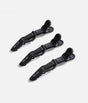 Black No-Slip Crocodile Clips • 3-Piece Hair Sectioning Set