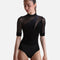 VELVET Half Sleeve Leotard, Feel Studio-Ready in Luxe Dancewear - DA5116