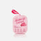 MakeUp Eraser Pink Daily cloth in pink packaging with a ribbon loop and cloud-shaped window showing the soft pink fabric.