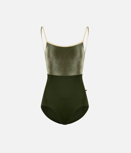 DANIELA Velvet Ballet Leotard, DUO JUNGLE with Criss-Cross Back
