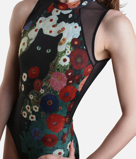 Black Label DARVA Ballet Leotard, Crimson Shadows Print