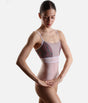Brigid CL Rose • Professional Camisole Ballet Leotard with Embroidered Tulle