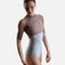 SELENE CL Silver • Premium High Neck Ballet Leotard with Elegant Open Back