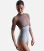 SELENE CL Silver • Premium High Neck Ballet Leotard with Elegant Open Back