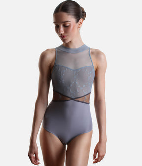 PANDIA CL Vapore • High Neck Ballet Leotard with Side Cut-Outs