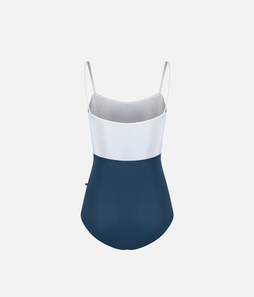 DENISE Ballet Leotard in STORM, Empire Waist Camisole Design