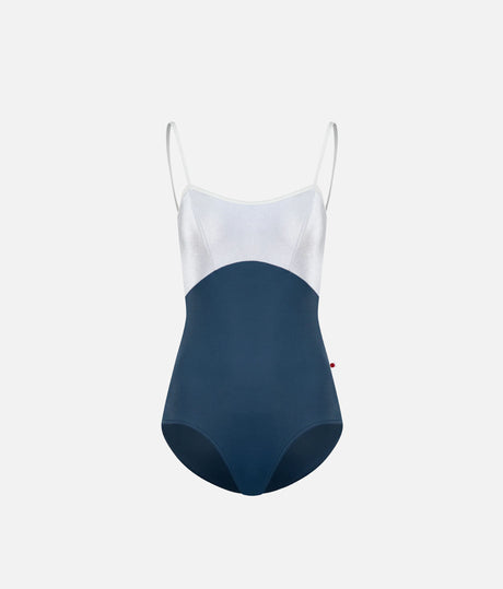 DENISE Ballet Leotard in STORM, Empire Waist Camisole Design