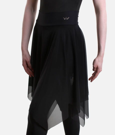 High-Waisted Dance Leggings with Mesh Skirt, Pedagogue Collection - DS6608