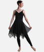High-Waisted Dance Leggings with Mesh Skirt, Pedagogue Collection - DS6608
