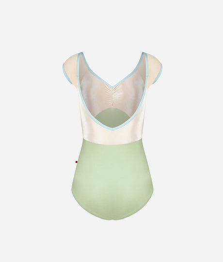 ELLI Ballet Leotard in GINKO, Cap Sleeve Dance Leotard