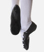 Leather Irish Dancing Pumps, Split Sole with White Lace Loops - ERIN