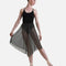 Asymmetrical Long Skirt, Elegant Mesh Skirt for Ballet & Contemporary - FABIA
