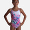 Crisscross Back Gymnastics Leotard with Butterfly Print - FAIRYTOPIA