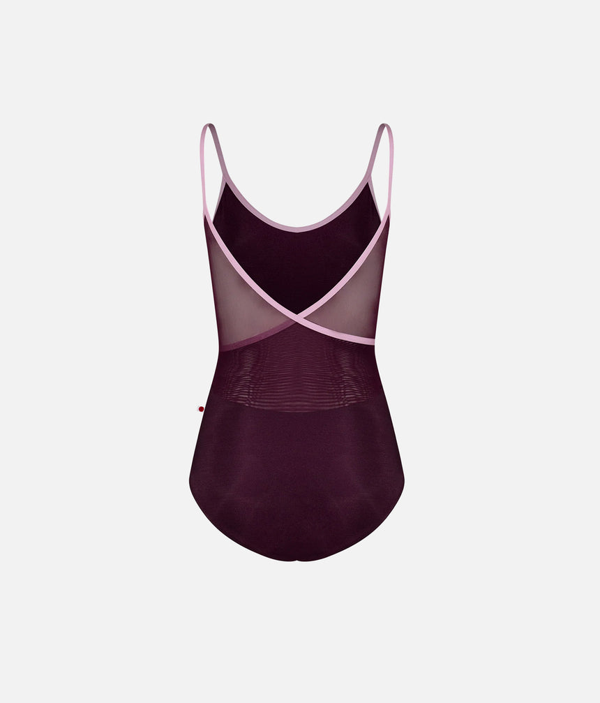Ballet Leotard, Elegant Camisole with Deep Mock Wrap Back - FIONA Opera