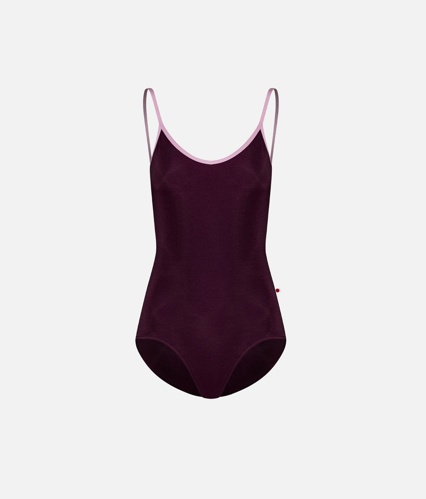 Ballet Leotard, Elegant Camisole with Deep Mock Wrap Back - FIONA Opera