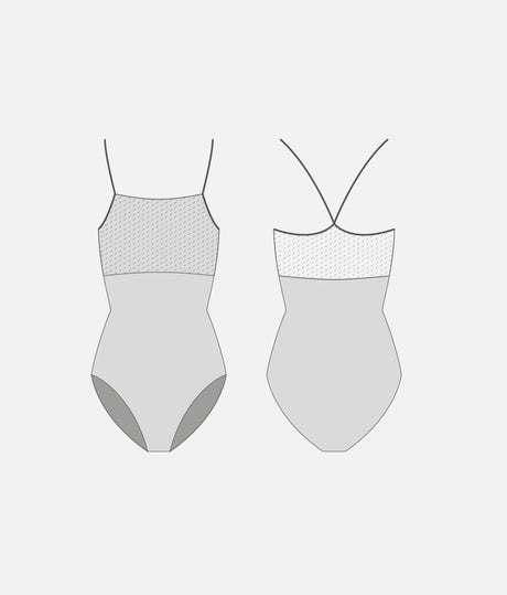 GAIA DI Scotland • Camisole Ballet Leotard with Floral Lace, Icons Collection