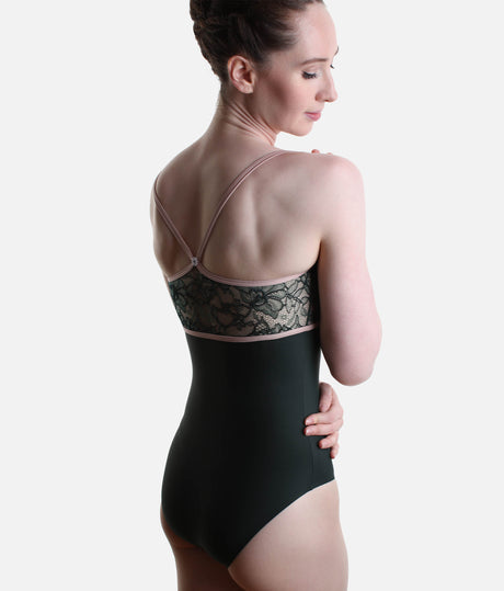GAIA DI Scotland • Camisole Ballet Leotard with Floral Lace, Icons Collection