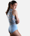 Mandarin Collar Ballet Leotard, VIRGINIA Floral Design - DA5124