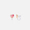 CLIP ON Cutie Earrings Heart 2 Heart for Sensitive Ears