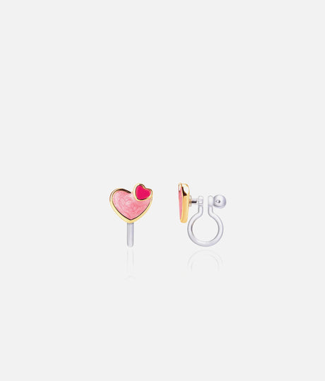 CLIP ON Cutie Earrings Heart 2 Heart for Sensitive Ears