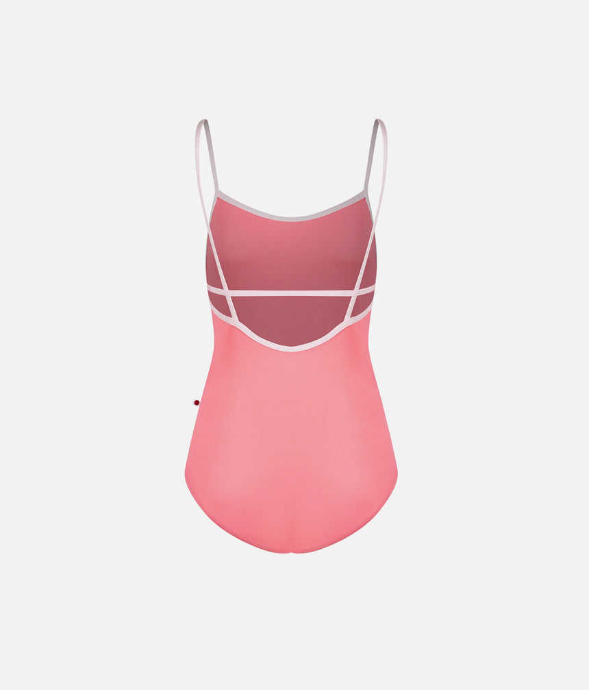 Camisole Ballet Leotard, Elegant Open Back Studio Essential - HEATHER May