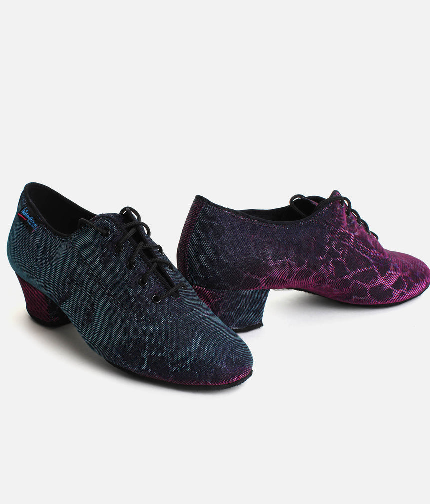 Ultra Flexible Split-Sole Ballroom Dance Shoe - HEATHER BluePink Panther