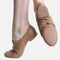 Leather Split Sole Jazz Shoes, Low Profile Slip-On Dance Shoes - JZ77