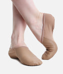 Children Split Sole Jazz Shoes, Leather-Neoprene Dance Footwear - JZ82
