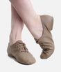 Children Split Sole Jazz Shoes, Lightweight Leather Lace-Up - JZE09