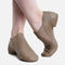Children Leather Split Sole Jazz Boot with Rubber Pads & Flex Fit - JZE40