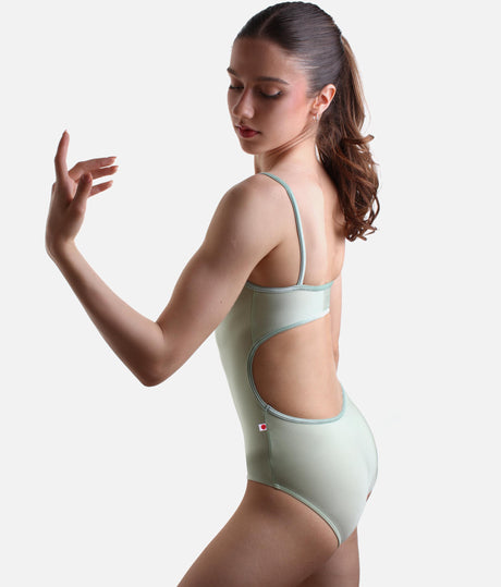 Open Back Camisole Ballet Leotard with Pinched Front - KIKI GINKO
