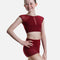Crop Top & Shorts Set - L 1633/1411