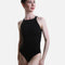 Lucey Cross Back Leotard, High Neck with Woven Mesh Detail - L5287